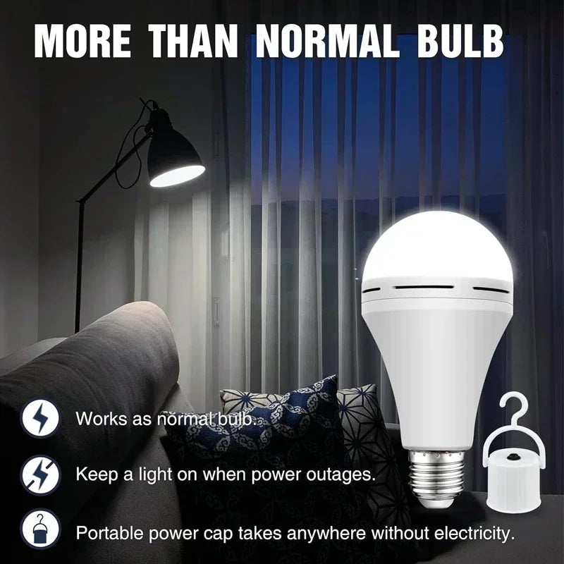 Emergency Rechargeable LED Light Bulb 12W